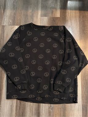 Brunette the Label All Over Peace Sweater
